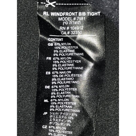 Bontrager Men's Black Circuit Thermal Winter Racing Cycling Bib Tights Size L - Picture 6 of 6